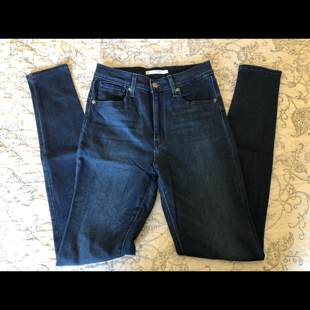 Levi’s Mile High Super Skinny Jeans Dark Wash